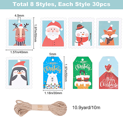 Christmas Kraft Paper Tags CDIS-GF0001-02-1