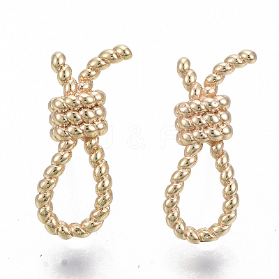 Brass Stud Earrings KK-S348-455-NF-1