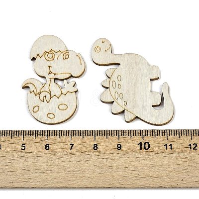 25Pcs Unfinished Wood Cutouts WOOD-P020-01C-1