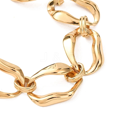 304 Stainless Steel Nuggets Link Chain Bracelets for Women BJEW-P348-01B-G-1