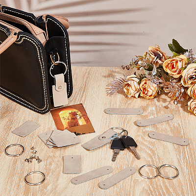 DIY Leather Keychain Making Kits DIY-OC0013-50B-1