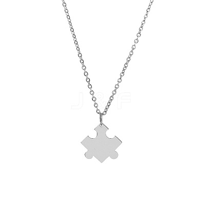 201 Stainless Steel Pendant Cable Chain Necklaces FS-WG816E6-01-1