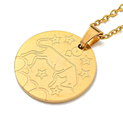 Constellation Pendant Necklaces NJEW-S422-04G-02-1