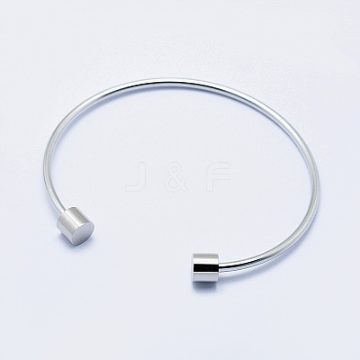 Tarnish Resistant Eco-Friendly 316 Surgical Stainless Steel Cuff Bangle Making LS-STAS-I078-02P-NR-1