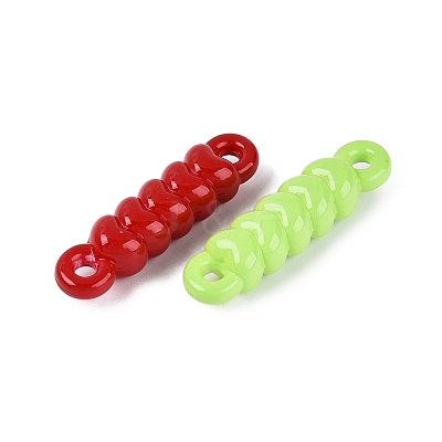 Dyed & Heated Acrylic Connector Charms OACR-N162-16-1