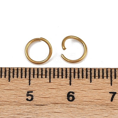 304 Stainless Steel Open Jump Rings X-STAS-Z137-01G-05-1