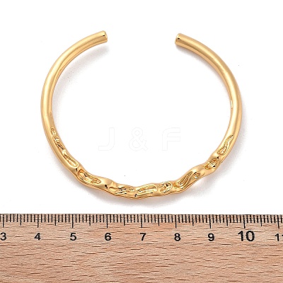 Brass Cuff Bangles for Women BJEW-F482-11G-1