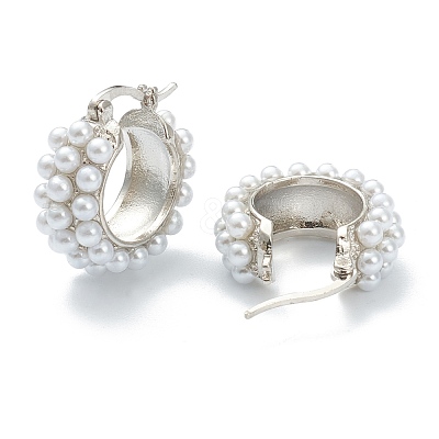 Brass Hoop Earrings EJEW-A058-03P-1