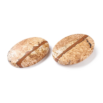 Natural Picture Jasper Cabochons G-D478-03D-01-1