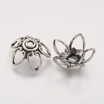 Tibetan Style Alloy Bead Caps PALLOY-F149-12AS-1