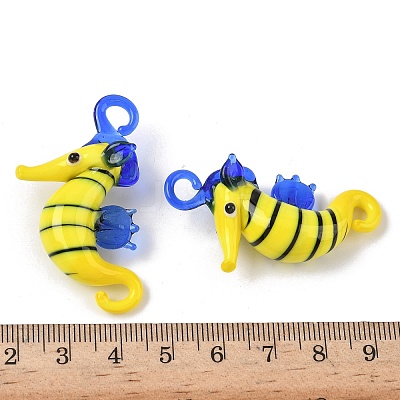Handmade Lampwork Pendants LAMP-S068-08I-1