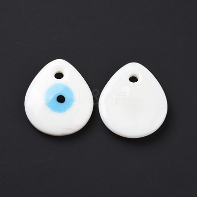 Handmade Lampwork Evil Eye Pendants LAMP-E106-01B-1