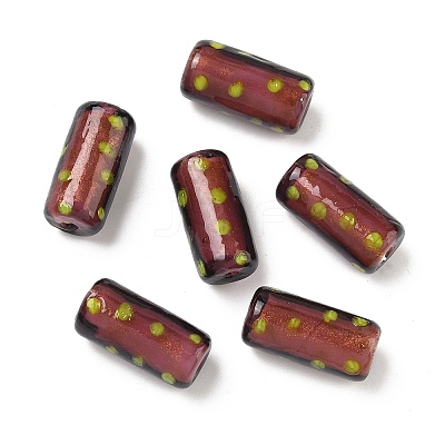 Handmade Gold Sand Lampwork Beads LAMP-G170-01A-1