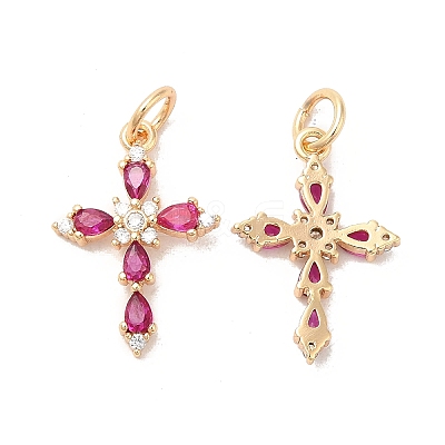 Brass Glass Pendants KK-Q773-20G-1