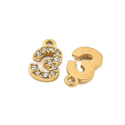 304 Stainless Steel Pendants STAS-L080-002G-03-1