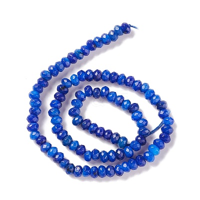 Dyed Natural Sesame Jasper/Kiwi Jasper Rondelle Beads Strands G-E316-A08-1