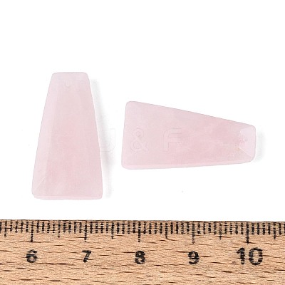Natural Rose Quartz Pendants G-Q601-10E-1