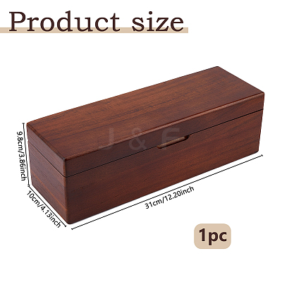 4 Grids Wooden drawer-Style Storage Boxes for Tea Bag CON-WH0088-48A-1