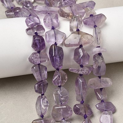 Natural Amethyst Beads Strands G-D365-E03-02-1