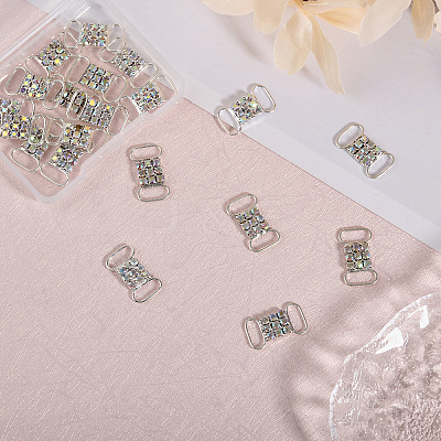 20Pcs Brass Rhinestone Buckles FIND-CA0008-35A-1