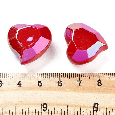 UV Plating Acrylic European Beads OACR-S142-06-1