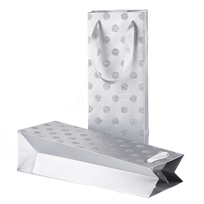 Paper Wave Point Glitter Powder Carry Storage Tote Bags ABAG-TAC0035-15B-1