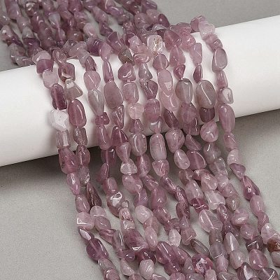 Natural Madagascar Rose Quartz Beads Strands G-Q060-D11-1