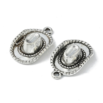 Tibetan Style Alloy Hat Pendants TIBEP-1023-AS-LF-1