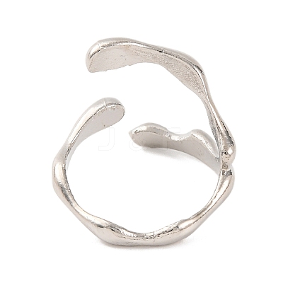 Alloy Open Cuff Rings for Women RJEW-M018-02P-02-1
