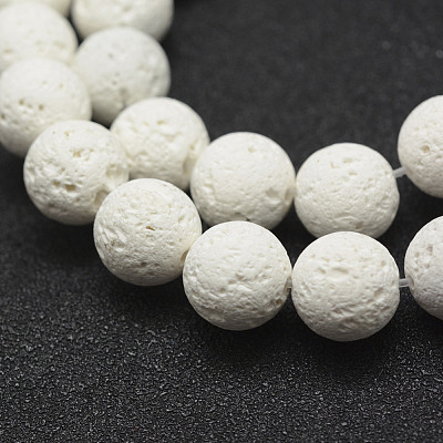 Unwaxed Natural Lava Rock Beads Strands X-G-J367-01-8mm-1