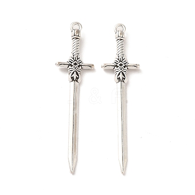 Tibetan Style Alloy Pendants TIBE-B001-37AS-1