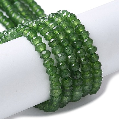 Dyed Natural Malaysia Jade Rondelle Beads Strands G-E316-2x4mm-57-1