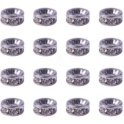 304 Stainless Steel Rhinestone Bead Spacers STAS-PH0001-02P-1