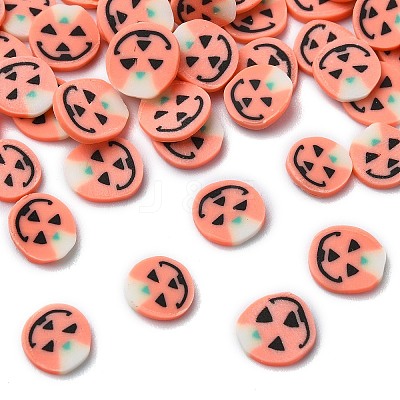 Halloween Theme Handmade Polymer Clay Cabochons CLAY-M005-22-1