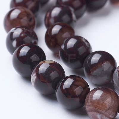 Natural Agate Beads Strands G-G754-05-8mm-1