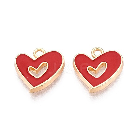 Alloy Enamel Pendants PALLOY-T092-27G-04-1