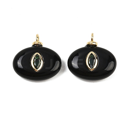 Natural Black Onyx(Dyed & Heated) Pendants X-KK-B157-42H-10-1