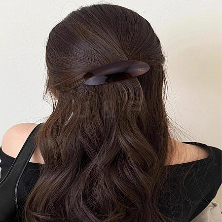 1Pc Resin and Iron Hair Barrettes PHAR-LP0004-16D-1