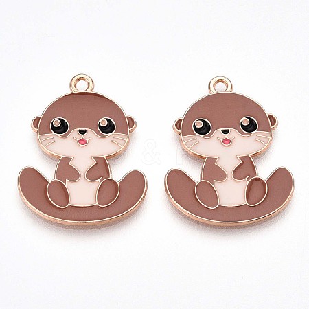 Alloy Enamel Pendants X-ENAM-T022-02D-02-1