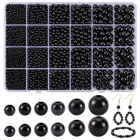 3400Pcs 6 Styles ABS Plastic Imitation Pearl Beads KY-SP0001-51-1