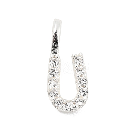 925 Sterling Silver with Cubic Zirconia Charms STER-Q004-01U-S-1