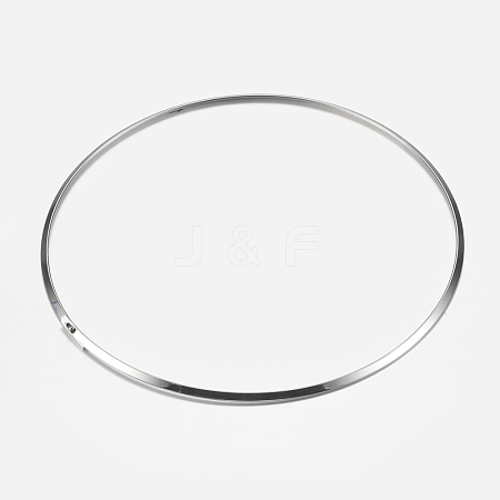 304 Stainless Steel Choker Necklaces X-NJEW-F204-01P-1