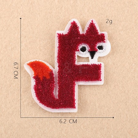 Computerized Embroidery Cloth Iron on/Sew on Patches DIY-F030-08F-1