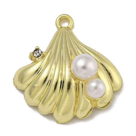 Alloy ABS Pearl Pendants PALLOY-F312-54G-1