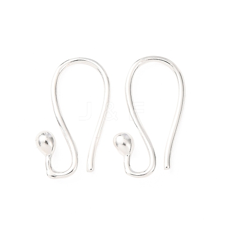 Brass Earring Hooks KK-G604-04S-1