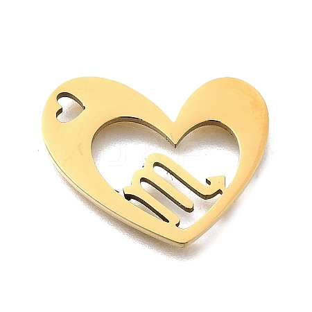 201 Stainless Steel Pendants STAS-A116-01G-08-1
