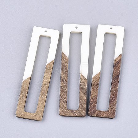 Resin & Walnut Wood Big Pendants LS-RESI-S358-97G-1