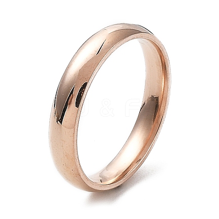 Ion Plating(IP) 304 Stainless Steel Flat Plain Band Rings STAS-I160-C-22mm-RG-1