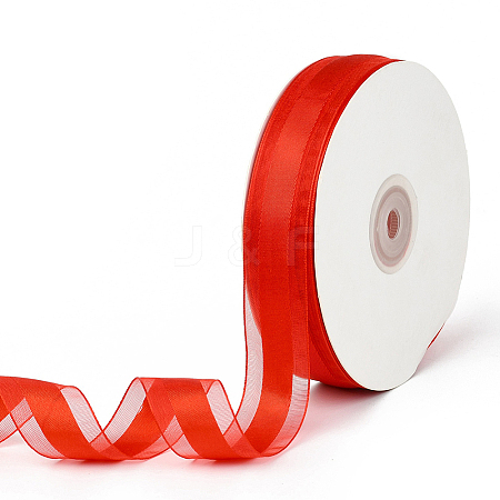 1Roll Solid Color Organza Ribbons ORIB-CY0001-02E-1