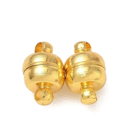 Brass Magnetic Clasps with Loops KK-H361-G-1